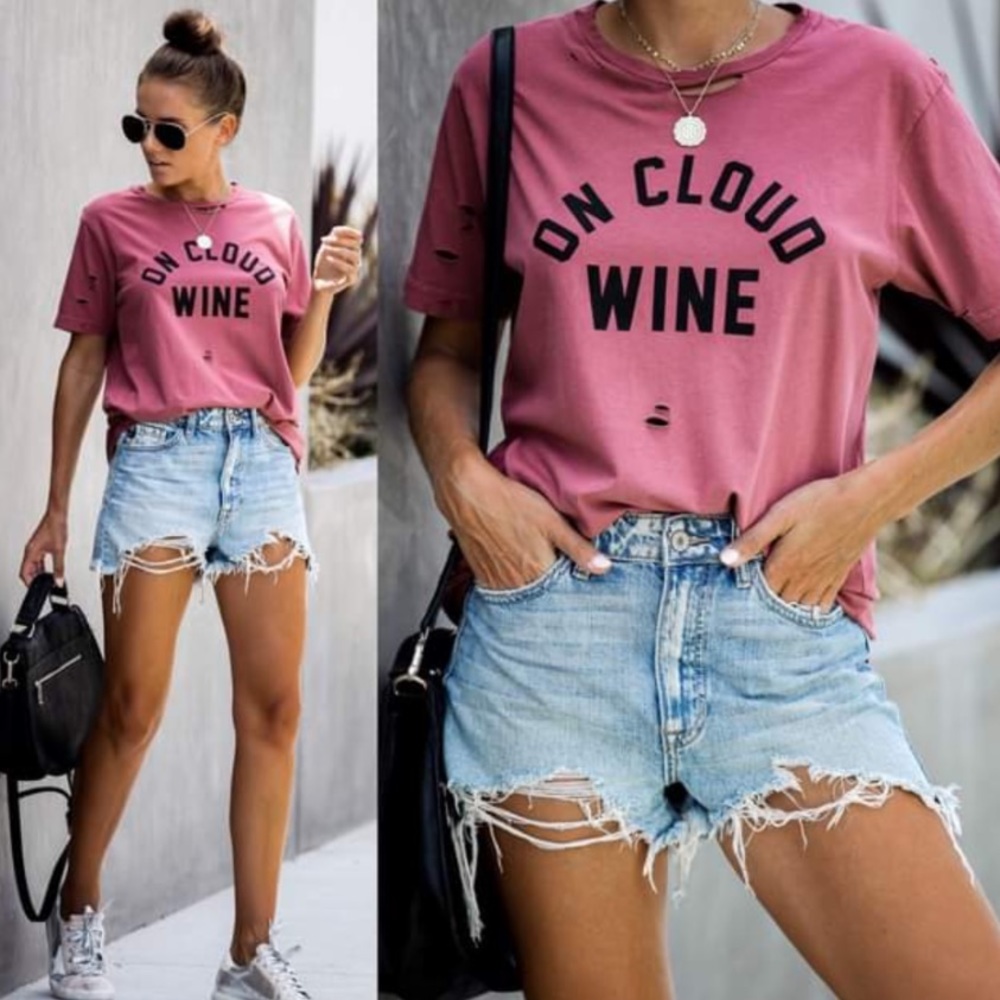 Vici distressed graphic tee.